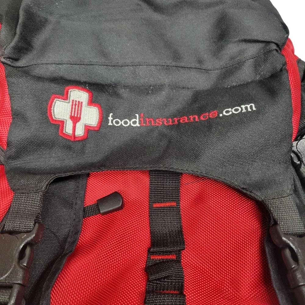 Food Insurance Tactical Hiking Backpack Red Black Emergency Survival Gear Pack